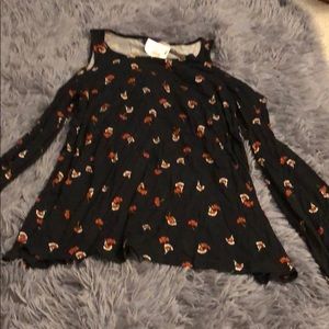 Aeropostale Cold Shoulder/Bell Sleeves Never Worn